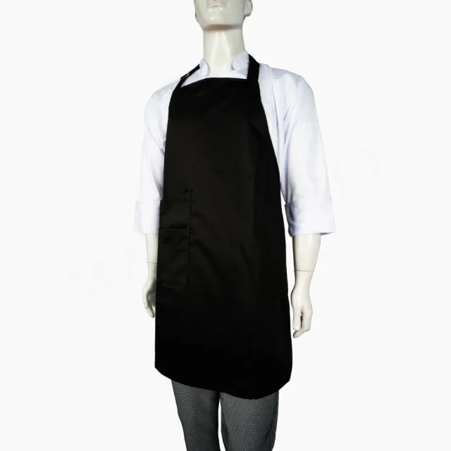 Pechera Larga color Negro con Bolsillo Lateral