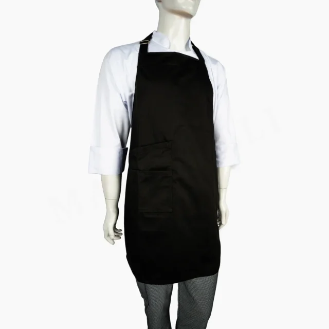 Pechera Larga color Negro con Bolsillo Lateral