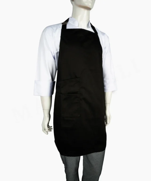 pechera negra gabardina chef cocina inacap marinelli 3