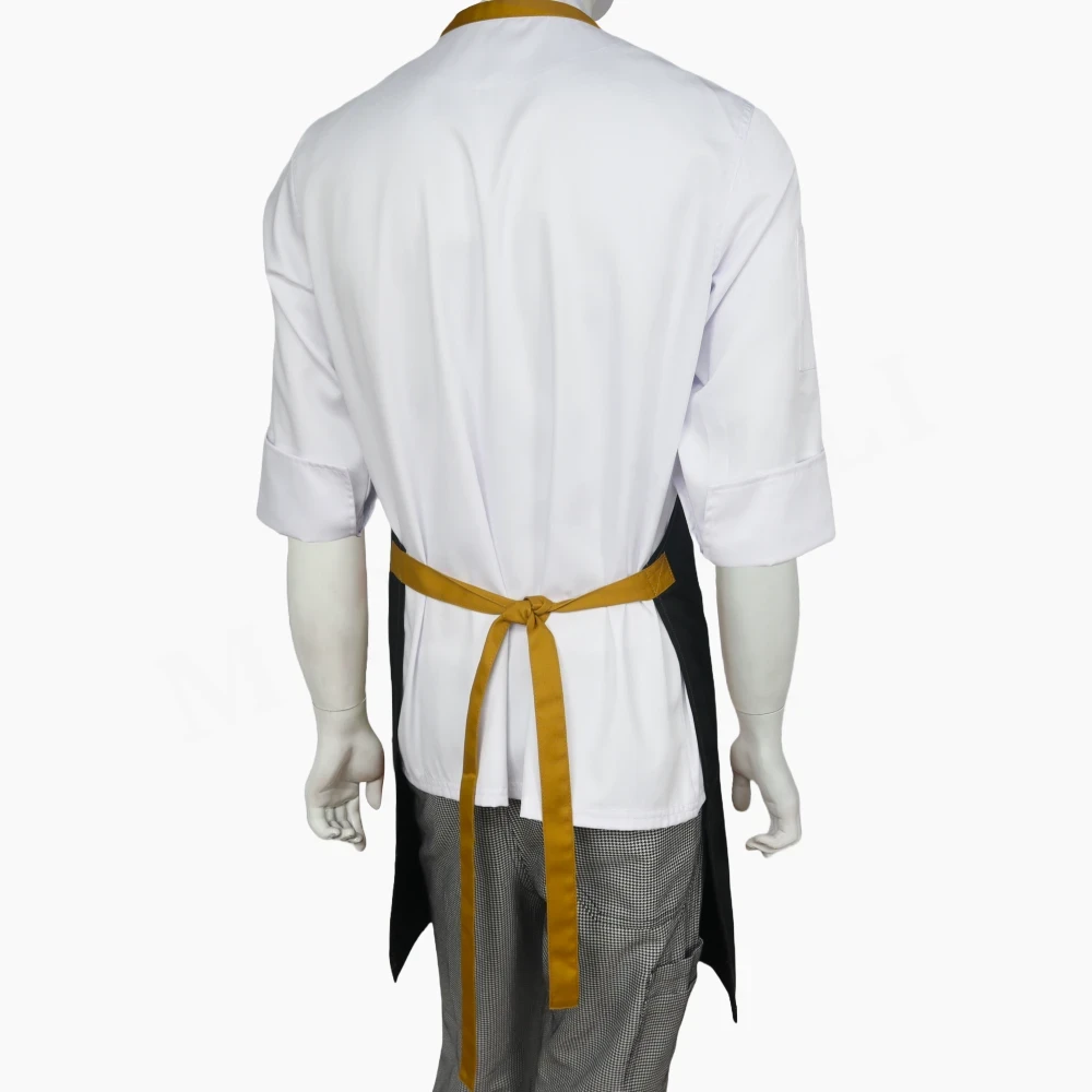 Pechera Negra Mostaza Gabardina - Imagen 4