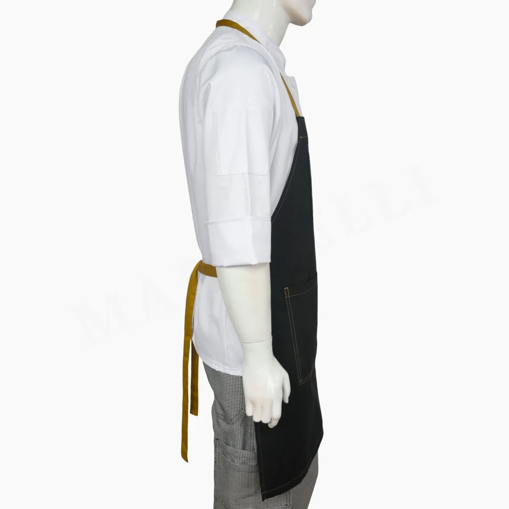 Pechera Negra Mostaza Gabardina - Imagen 2