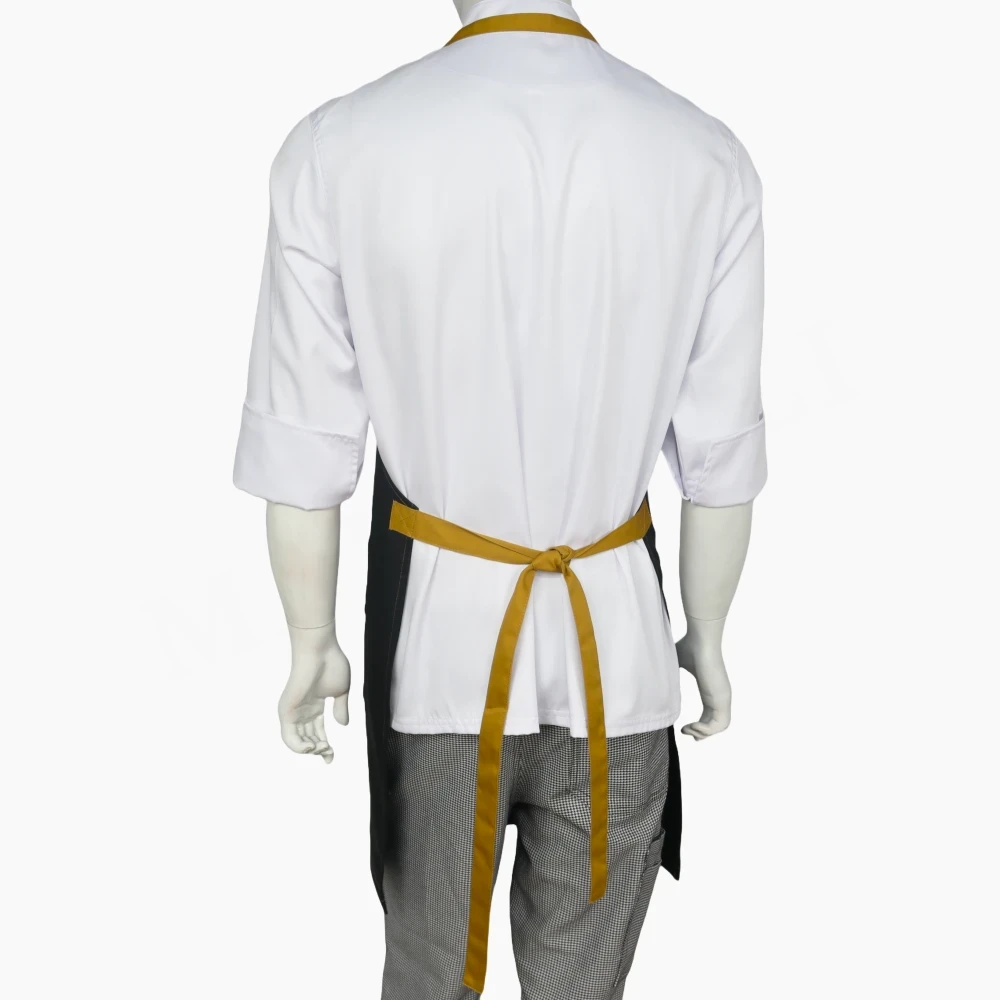 Pechera Negra Mostaza Gabardina - Imagen 3