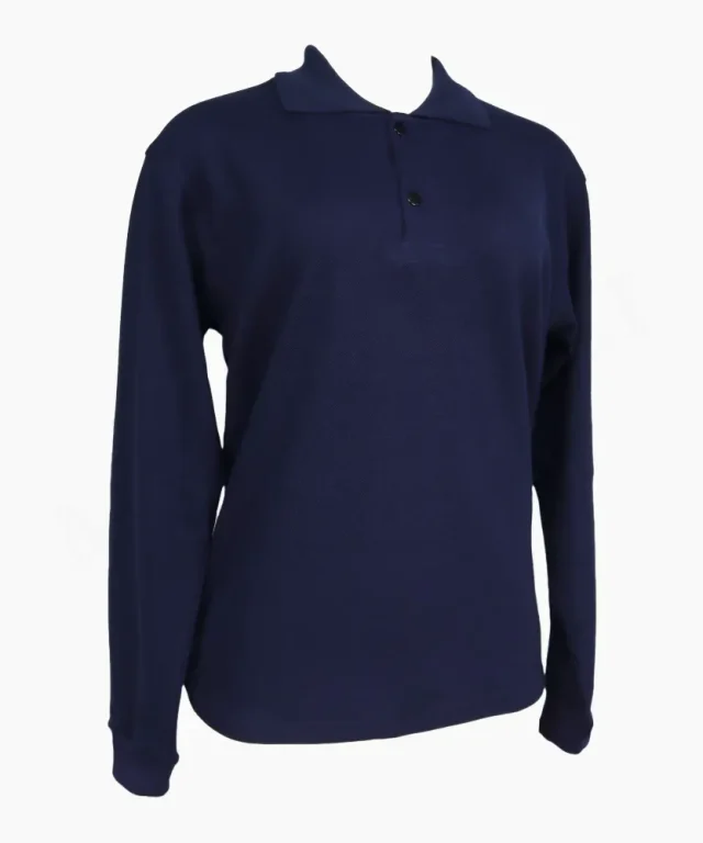 polera pique dama manga larga azul marino marinelli 2