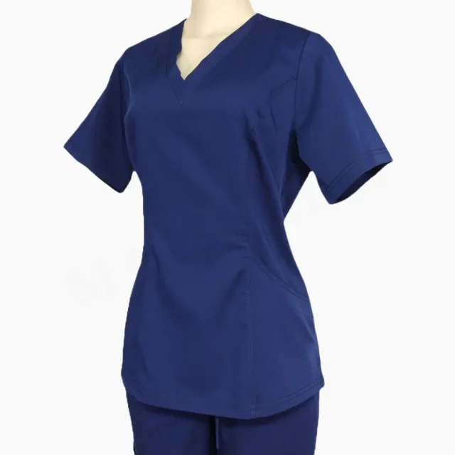 Top Clínico Azul Navy Dama