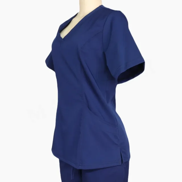 Top Clínico Azul Navy Dama