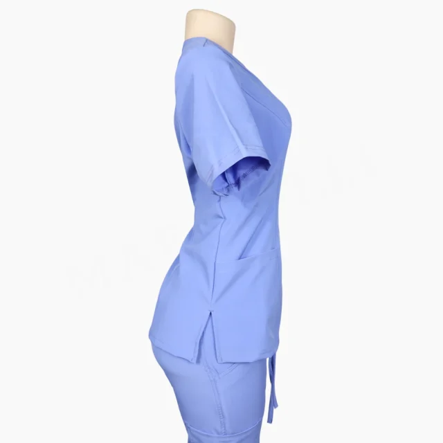 Top Clínico Celeste de Dama