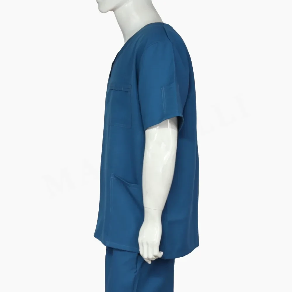 Top Clínico Azul Petróleo Unisex - Imagen 3