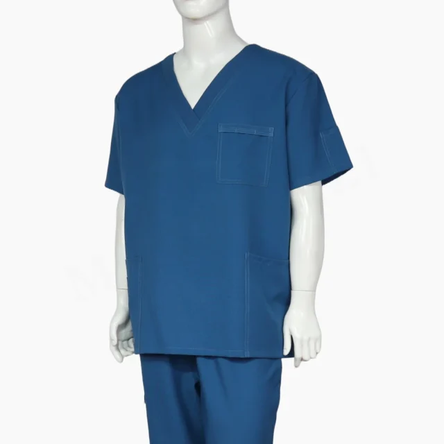 Top Clínico Azul Petróleo Unisex