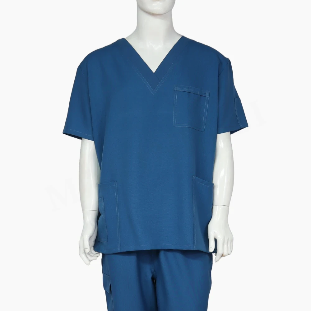 Top Clínico Azul Petróleo Unisex