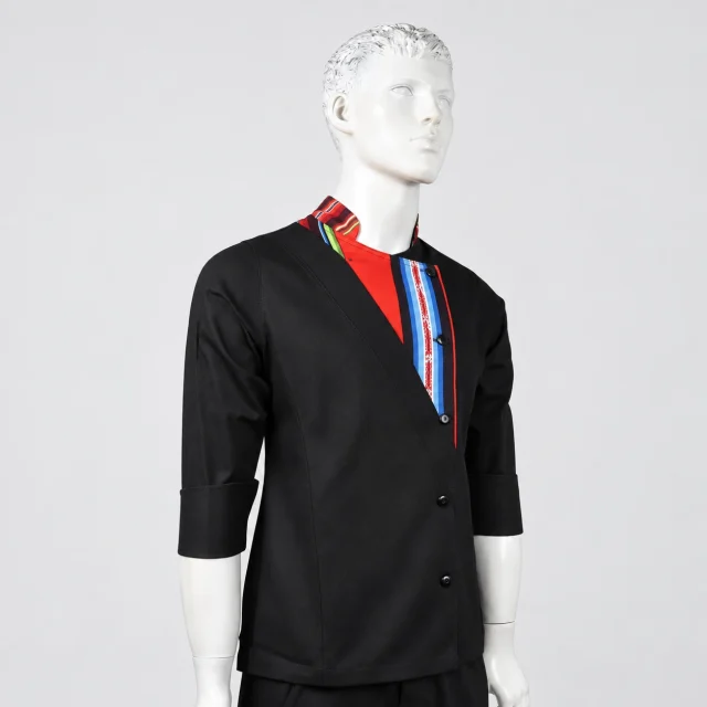 chaqueta chef negra detalles aguayo (4)