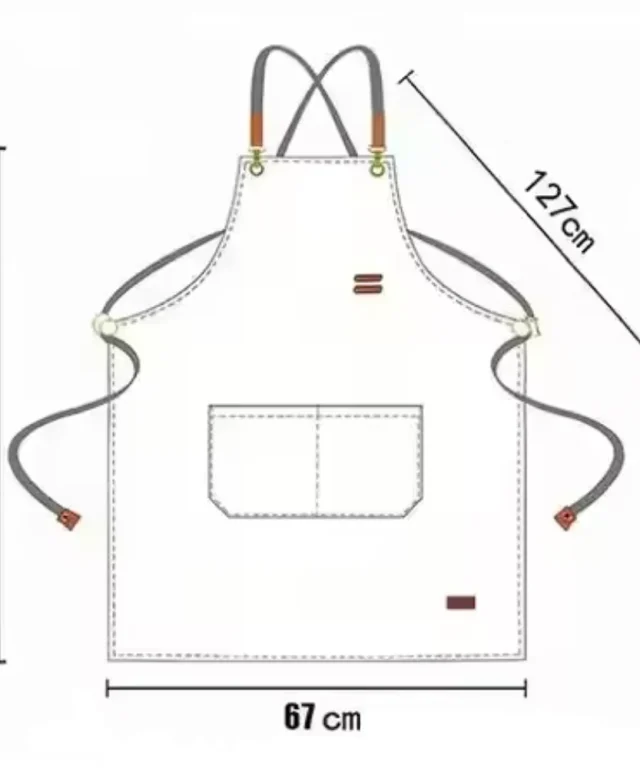 pechera beige bolsillos medidas