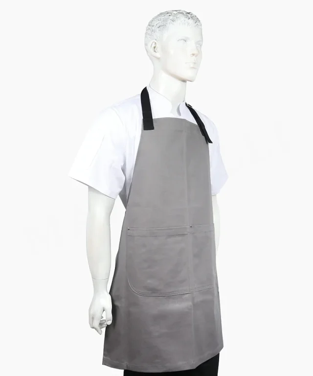 pechera gris gabardina chef cocina marinelli 2 1