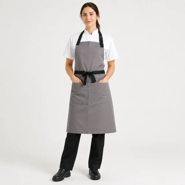 pechera gris tiras negras gabardina (2)