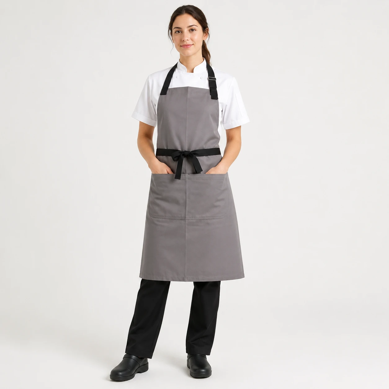 pechera gris tiras negras gabardina (2)