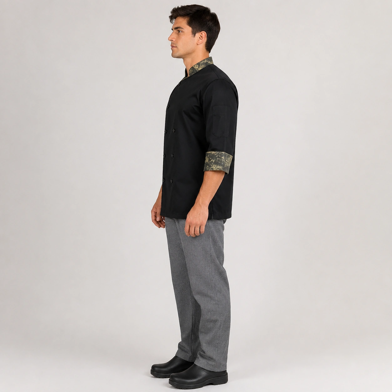 chaqueta chef negra camuflaj boton (2)