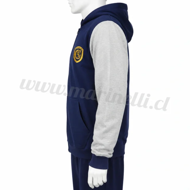 poleron buzo capucha colegio bajo molle marinelli (1)