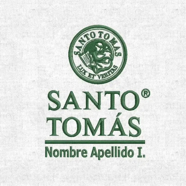 Bordado Santo Tomas más Nombre