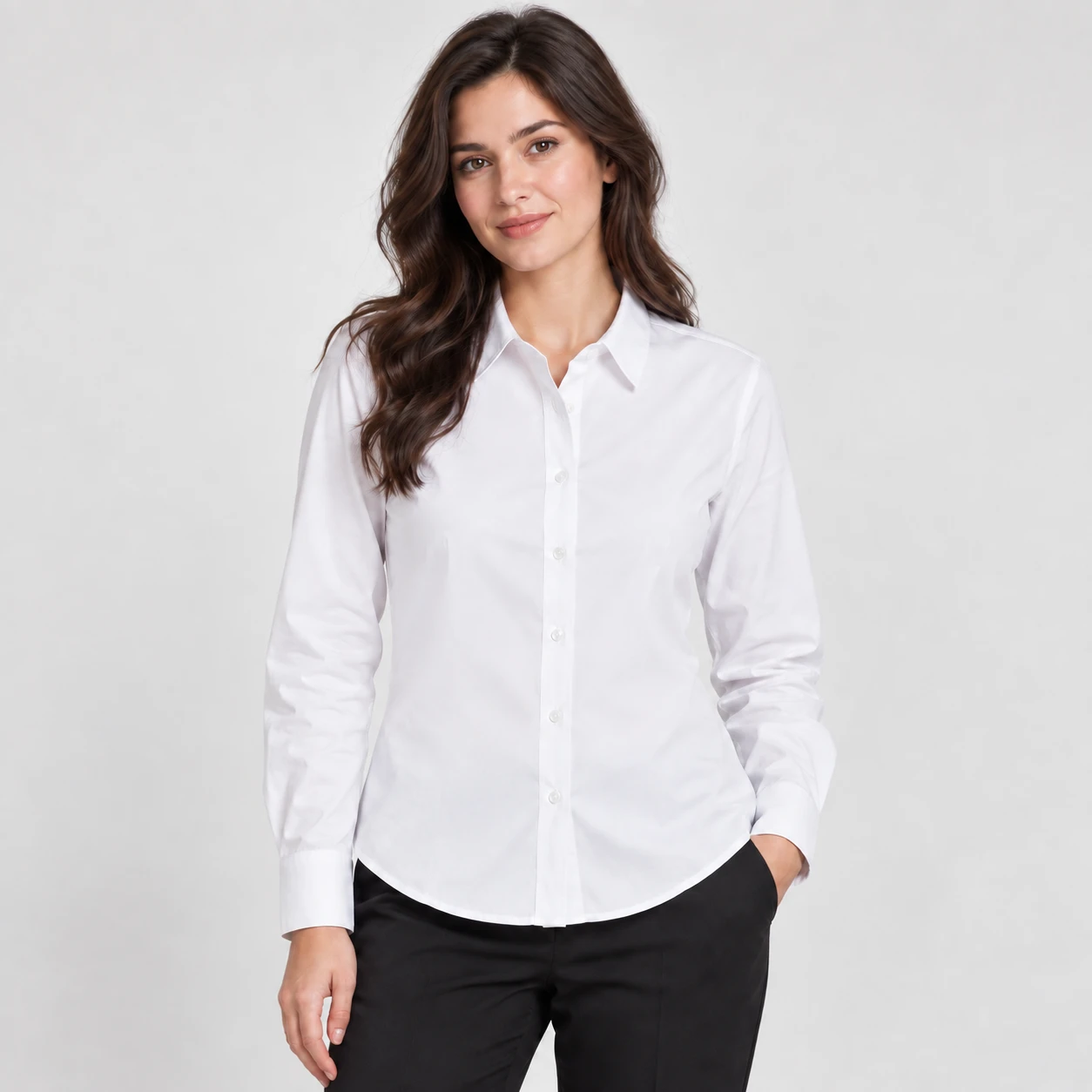 blusa popelina blanca manga larga marinelli (3)