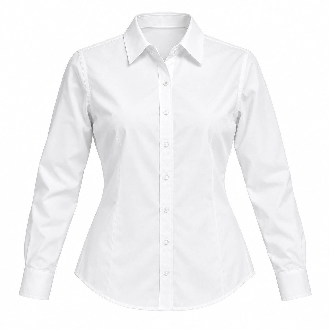 blusa popelina blanca manga larga svgi