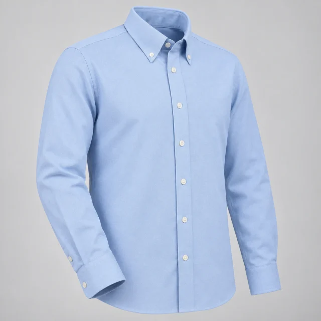 camisa popelina celeste manga larga marinelli (2)